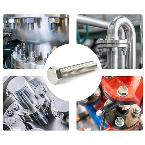 cyclingcolors 2x Sechskantschraube nach DIN 933 ISO 4017 Edelstahl A2 Rostfrei Vollgewinde Außensechskant Maschinenschraube Metrisch, M16x110mm