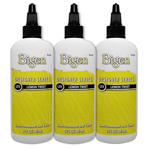 Color de cabello semi-permanente Bigen LT5 Lemon Twist pack 3 miniatura 1