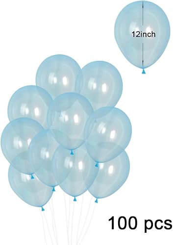 Miniatura 2 de 100 globos transparentes de cristal pastel, globo de látex transparente de 12 pulgadas de grosor para boda, cumpleaños, baby shower, decoración de