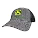 John Deere 6 Panel Oxford Grey Mesh Hat
