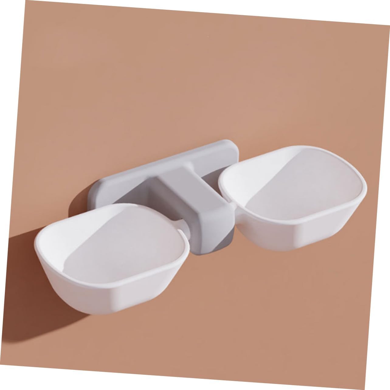 BESPORTBLE Automatic Cat Water Feeder Pet Food Bowl Dual Feeding Bowl Wall-Mounted Pet Feeder