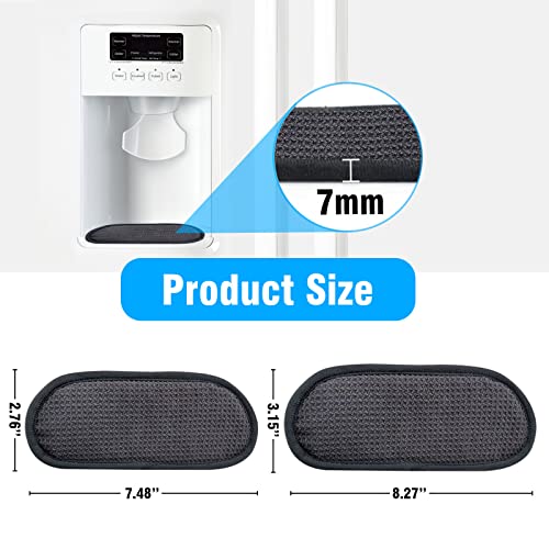 2 Pack Refrigerator Drip Catcher for Water Tray, Absorbent Drip Pad for Fridge Water Dispenser, Splash Guard Pads Catcher for Water Dispensers and Ice Machine, Reusable Quick Dry Water Drip Pads - Thumbnail 3