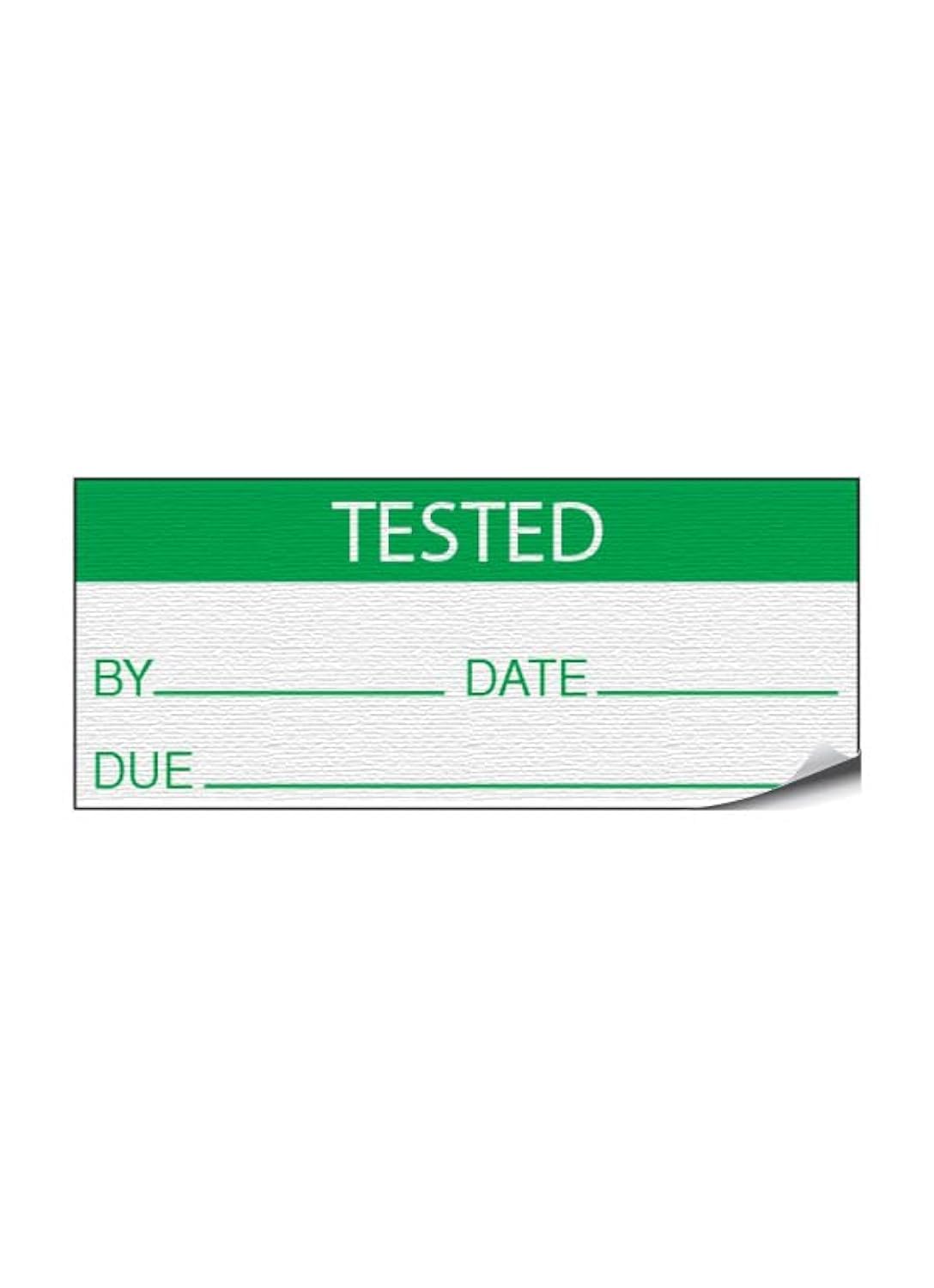 Tested - Vinyl/Nylon Cloth 38mm x 15mm Labels Stickers - Price per Pack of 140 Labels (P/NO. 7824511AMZ)