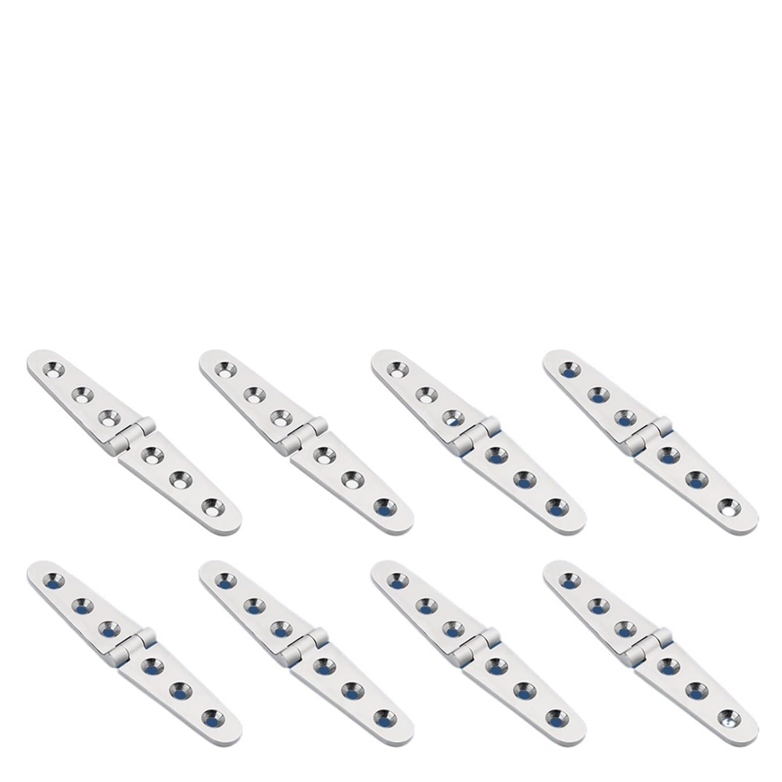 30x152mm Stainless Steel 316 Hinge 6 Holes Mirror Polish Marine Boat Hardware Casting 8Pcs