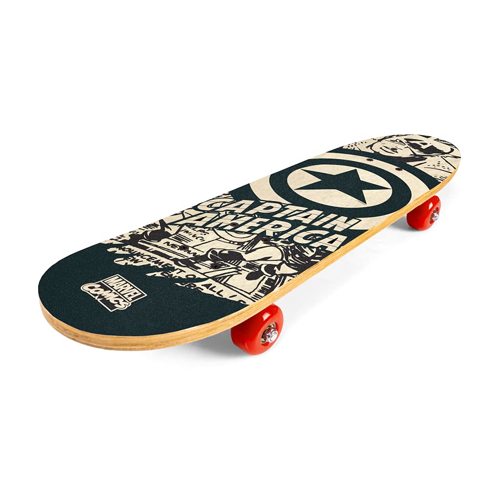 Skateboard in legno (legno) CAPTAIN AMERICA 61 x 15 x 8/10 cm (9940)