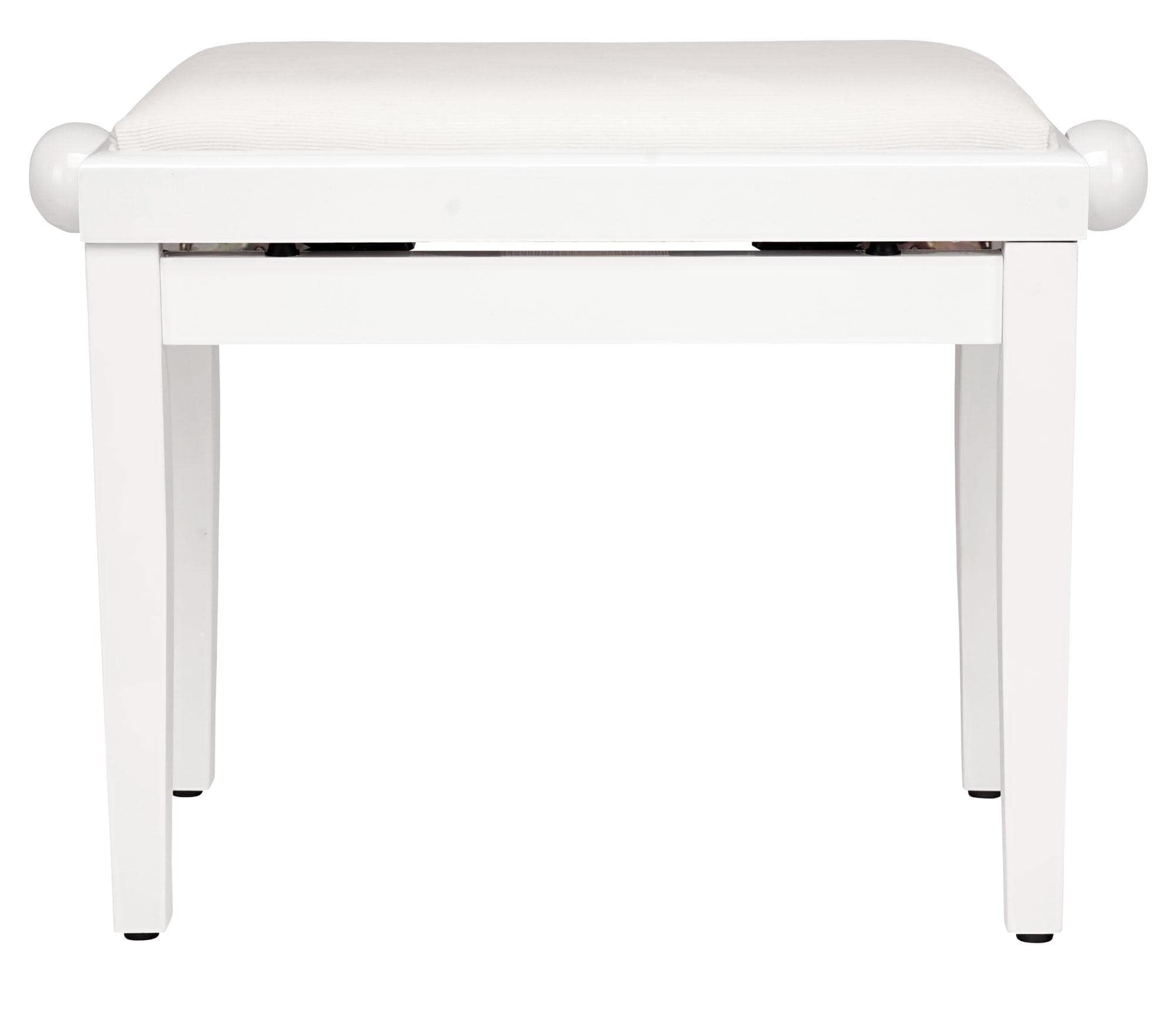 Classic Cantabile Banquette de Piano en Blanc Brillant & Yamaha HPH-100 – Casque Audio pour Piano numérique – Écouteurs filaires à la sonorité Dynamique et puissante – Blanc