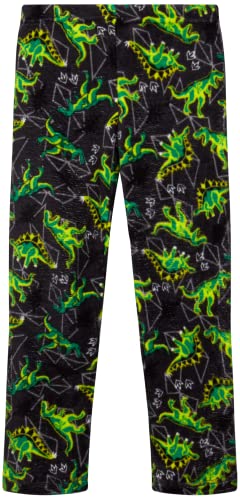 Boys' Bathrobe Set - 3 Piece Soft Fuzzy Fleece Robe, Slippers, and Matching Pajama Pants (Sizes: 6-14)4