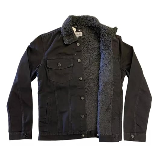 Jaqueta Jeans Wrangler Retro Masculina Preta Forrada Pelo WM9742