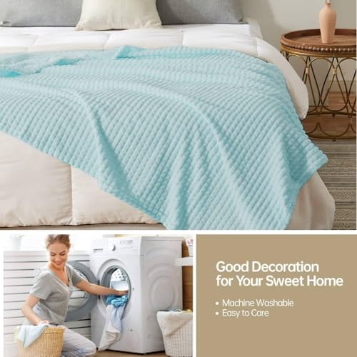 Couverture microfibre de luxe Simple&Opulence gaufrée relief haut de gamme - 6