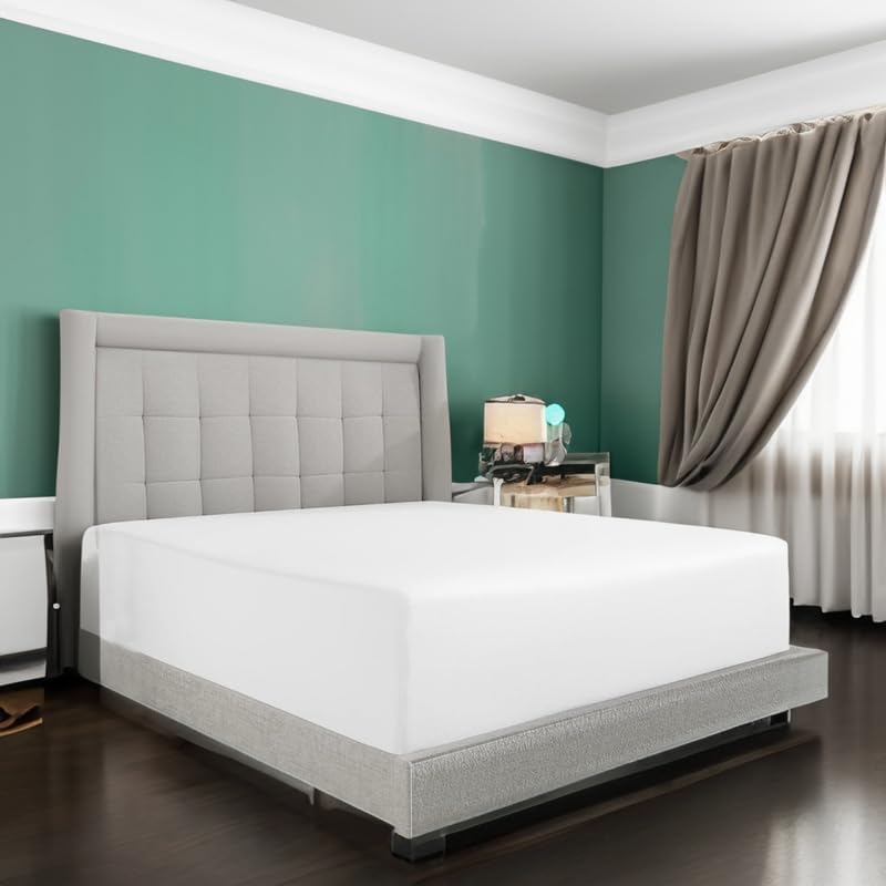 Gorayoo Fitted Sheet, Twin XL, White | 100% Egyptian Cotton-image-38