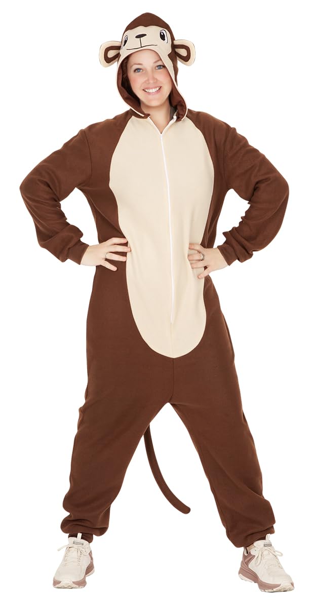 Rubies Disfraz Mono para adulto, hombre y mujer, Jumpsuit con capucha y cola, Trajes disfraces para Carnaval, Despedidas de soltero, Cosplay y fiestas
