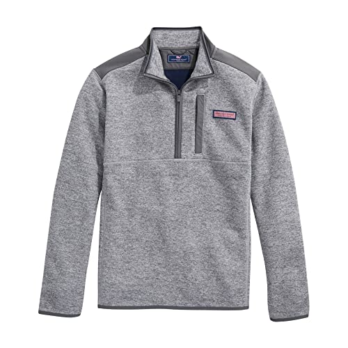 Image of vineyard vines Men's Mountain Sweater Fleece Quarter-zip