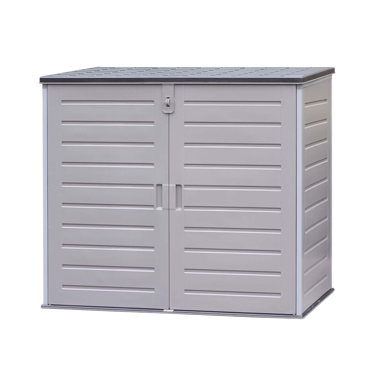 Gardiun Cassapanca in Resina Soften II 1.170 L 140x82x123 cm con Ammortizzatori Grigio