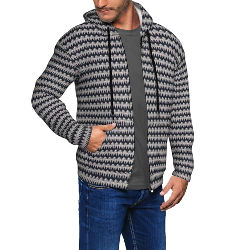 JGHHOUN Angel Wing Print Men'S Hooded Sweatshirt Pullover Jacket Warm Home Casual Outdoor Walking Travel, Black, S