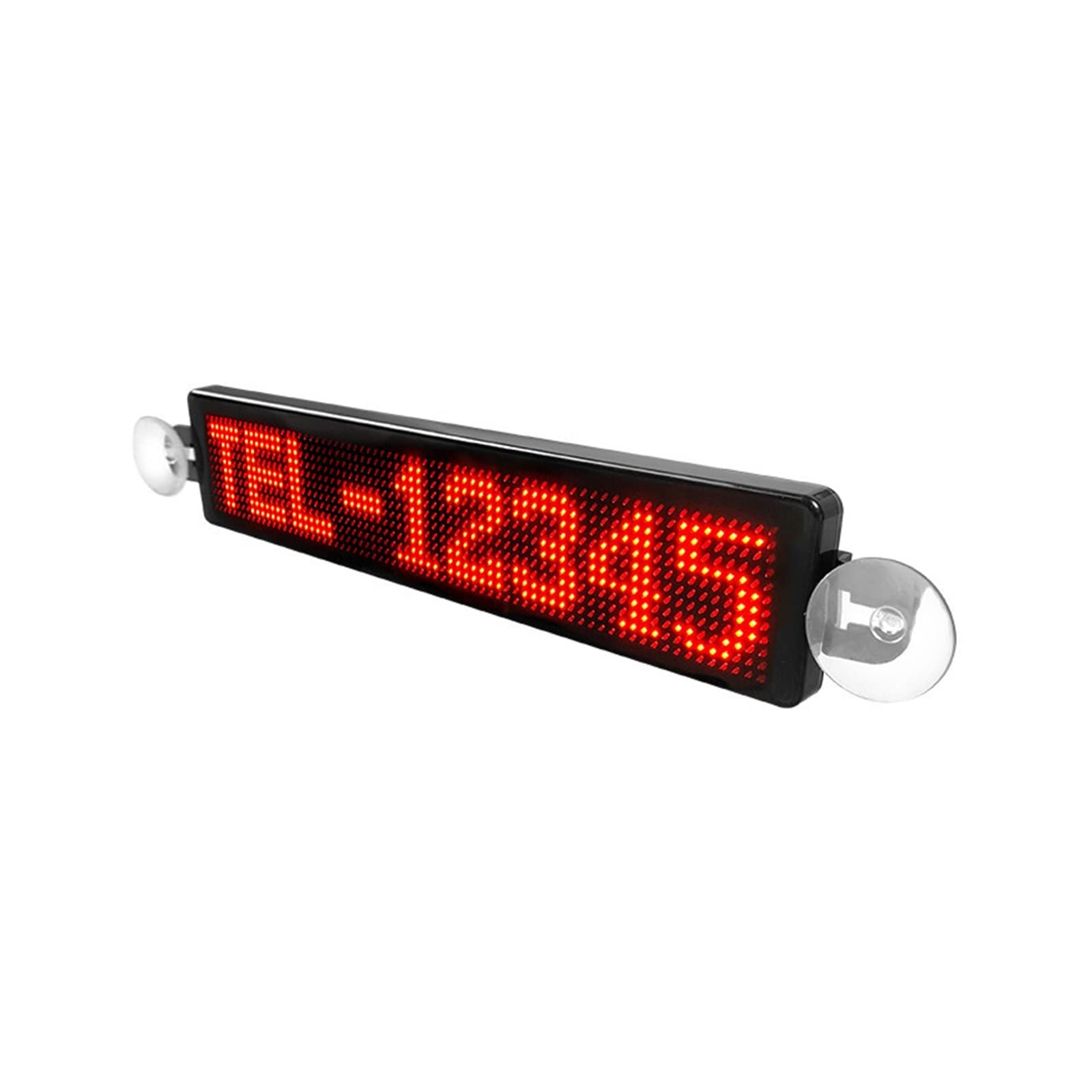 Panel LED Wyświetlacz samochodowy LED APP Niestandardowa tablica LED z wiadomością Zapala się przewijany panel reklamowy Programowalne ruchome znaki LED do samochodu, baru, hotelu, ciężarówki(Yellow L
