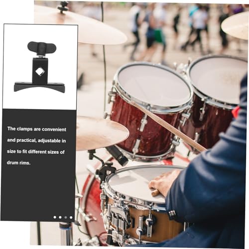 Abrazadera de Sujeción Totority para Cowbell y Batería, Accesorio Ajustable para Tom y Redoblante miniatura 6