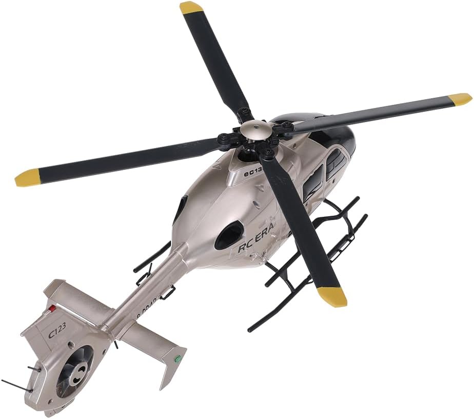 GoolRC C123 RC Helicopter, 6CH Remote Control Helicopter, 2.4GHz EC135 RC Aircraft with 6-Axis Gyro, 3D Flip, Inverted Flight, Altitude Hold, One Key Take Off/Landing, 2 Battery (Champagne)