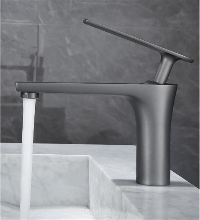 Grifo de lavabo de baño negro moderno para renovar tu espacio de aseo