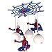 Produktbild CARYS LED Deckenleuchte Pendelleuchte Deckenlampe Hängelampe Kinderzimmer Hängeleuchte Spiderman 3-flammig Lampenschirm Wohnzimmer Junge Mädchen Kronleuchter Esszimmer E27 Lampe Blau Schlafzimmer