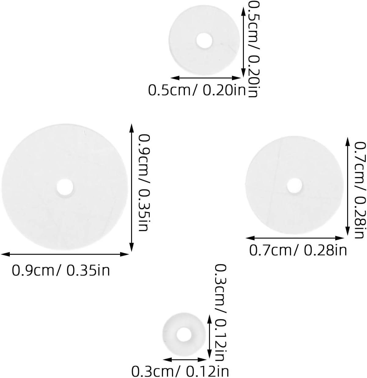 Silicone Earring Support Pads for Studs 200pcs Ultralight