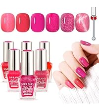 Amazon | SAVILAND 速乾性ネイルポリッシュセット: 6個入り グリッター