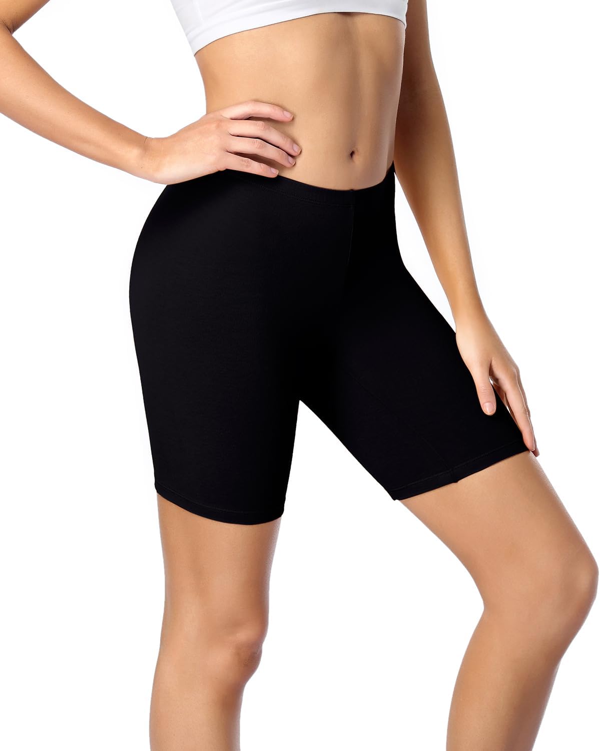 wirarpa Women's Anti Chafing Cotton Underwear Boy Shorts Long Leg Boyshorts Panties 3 Pack - Image 8