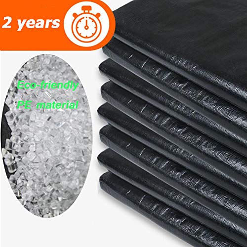 Bâche imperméable noire tente camping polyéthylène pare-soleil - 6