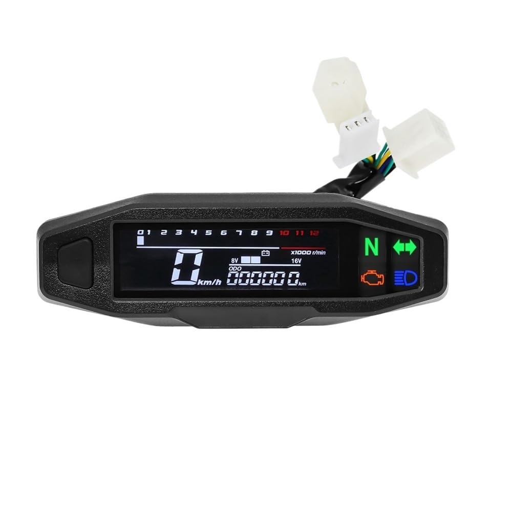 Tachimetro Universale Digitale Per Moto - DC 8-12V, Per 1/2/4 Cilindri, Display LCD