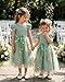 Toddler Girl Summer Dress Tulle Ruffle Sleeveless Baby Girl Fashion Casual Spring Dresses 1-5Y(Green,3 Years)
