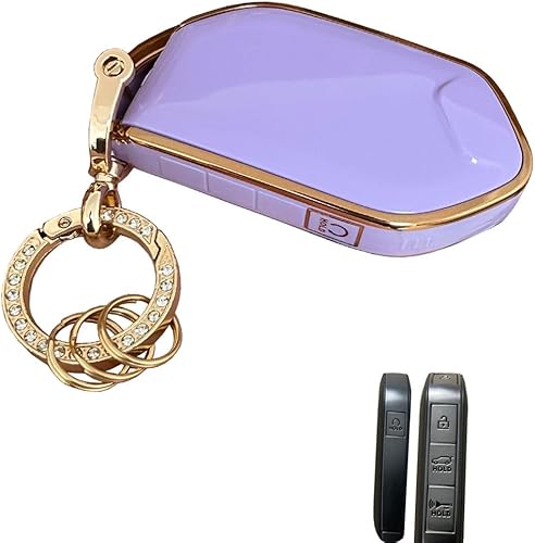 Miniatura 10 de Funda de TPU suave para llavero Kia para Kia Telluride EV5 2023 2024 (rosa)