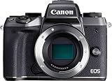 Canon EOS M5 - Cámara Evil de 24.2 MP (Pantalla táctil de 3.2'', DIGIC, NFC, Dual Pixel CMOS, Hybrid Auto, HDR, Bluetooth, ISO, EF Lenses, Remote Shooting, Manual Movie, Full HD, WiFi) Negro