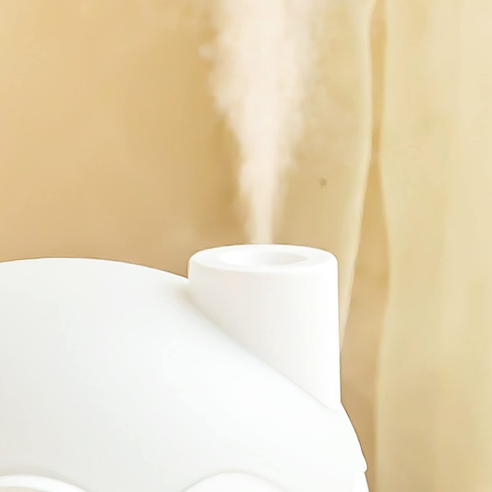 Humidificador de niebla fría con luz nocturna, humidificadores ultrasónicos silenciosos for dormitorio, apagado automático, lindos humidificadores con diseño de casa de nieve for bebés, guardería, tod