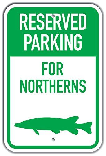 Panneau en aluminium Reserved Parking for Northerns signalétique extérieure