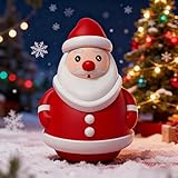 VRBELNI Mini Santa Claus Decor, Cute 3D Santa Figurines, Christmas Figurines Holiday Party Gifts, Merry Christmas Decorations Cartoon Santa Claus for Coffee Tables, Mantel, Bookshelf & Home Offices