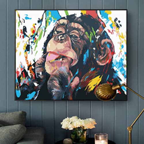 Toile graffiti singe art abstrait impression haute définition sur toile cuadros 60x80