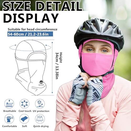 Image of Balaclava Ski Mask, Sun UV Protection Breathable Full Head Face Mask for Men Women Skiing Cycling