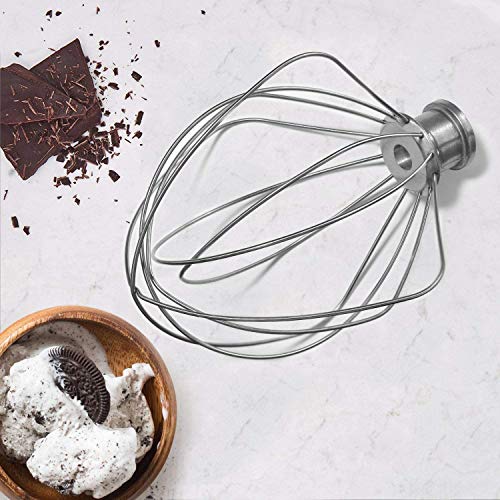Kitchpowerr Kn256Ww 6-Wire Whip Attachment For Kitchenaid 6 Quart Bowl-Lift Stand Mixer Accessory Replacement, Egg Cream Stirrer, Cakes Mayonnaise Stainless Steel Whisk #TOP5