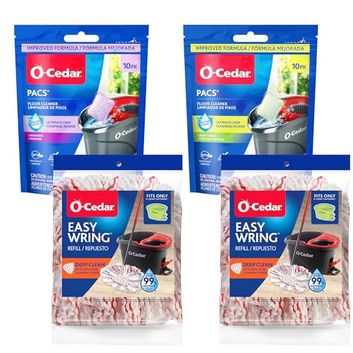 Image of O-Cedar 2 Deep Clean Refills + 1 Citrus and 1 Lavender Pacs (Variety Pack)