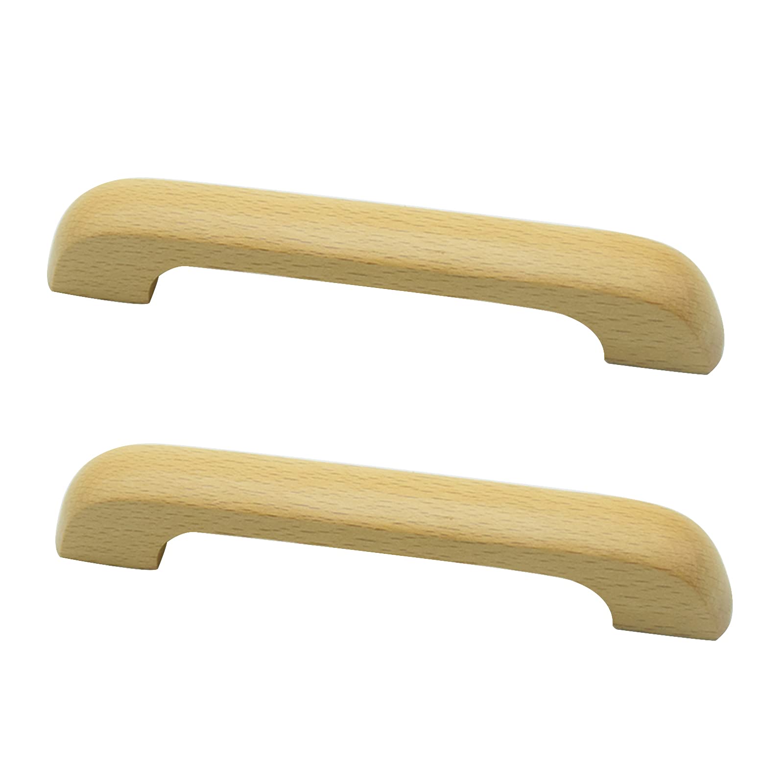 Poignée de meubles en bois pour placard et cuisine | Lot de 2 boutons de tiroir robustes