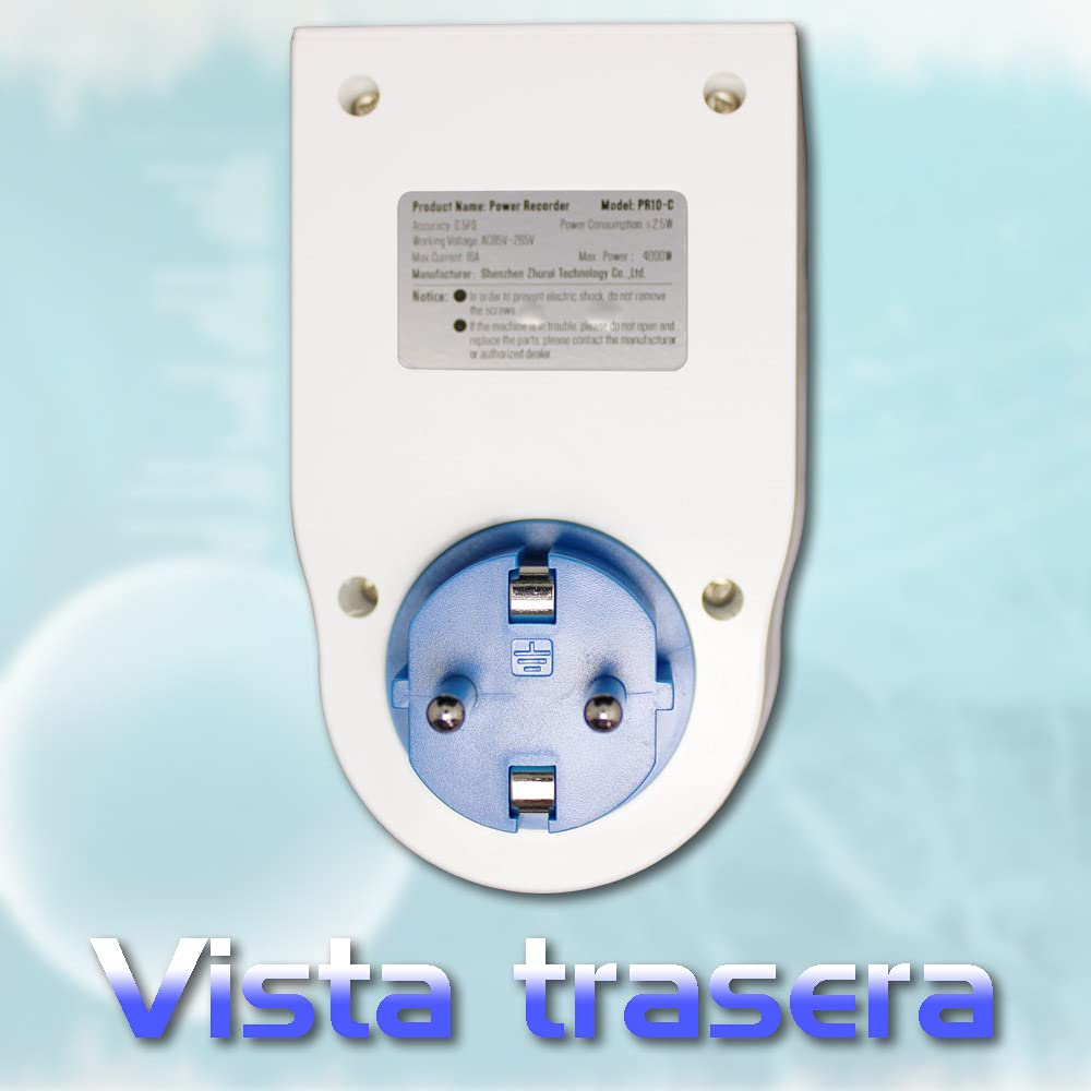 ZRPR10-C EU16A Medición de energía del enchufe/enchufe del medidor de energía/medidor de electricidad