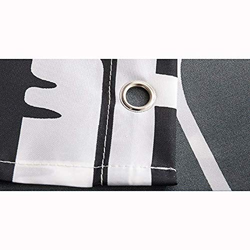 Rideau de douche imperméable opaque 300x200 pour solutionner le problème d'éclaboussures - 4