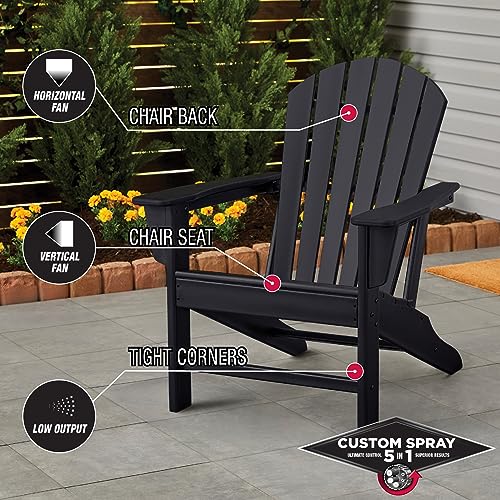 Image of Rust-Oleum Stops Rust Custom 5-in-1 Spray Paint, Satin Black | Rust Preventive Enamel, Multi Surface (Metal, Wood and More), Adjustable Dial for Better Control, Fast Dry, Comfort Tip