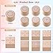 Fciqven 12Pcs Rubber Stamps Round and Square Decorative Wooden Stamps Set, Wood Stamps for Crafting, Letters, Scrapbooking and DIY Craft Card