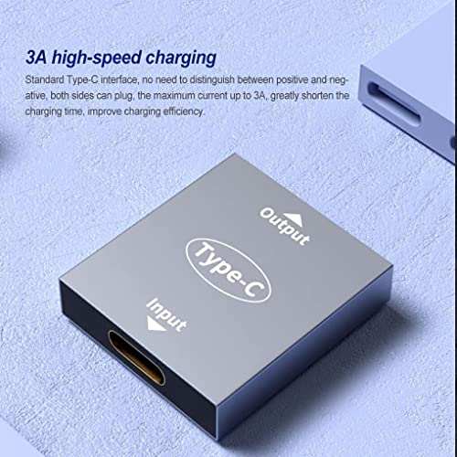 Image of Tobo Charging Adapter Travelling Accessories Firm Structure High Speed Charge Widely Applicable Phone Supplies Type-c Converter (Type-c Dual Female)