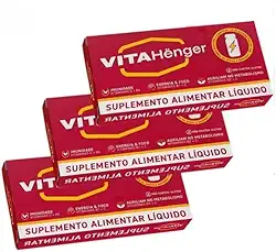 Kit c/3un VitaHenger Suplemento Vitaminico 16 Flaconetes 5ml