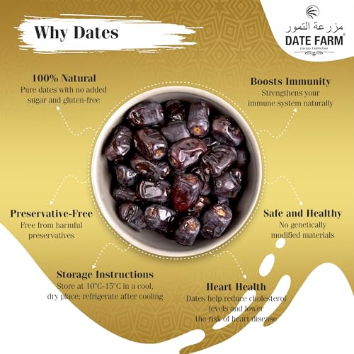 Date Farm Premium Kimia Wet Dates | Original Arabian Khajur | 100% Natural & Fresh | Soft, Juicy & Nutrient-Rich | Immunity Booster | No Added Sugar | Gluten-Free | 1 kg Value Pack