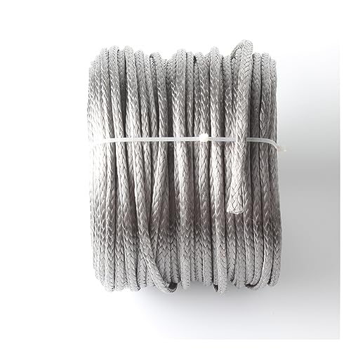 Cuerda de remolque de 2865LBS de trenza hueca cable sintético gris para arrastre seguro