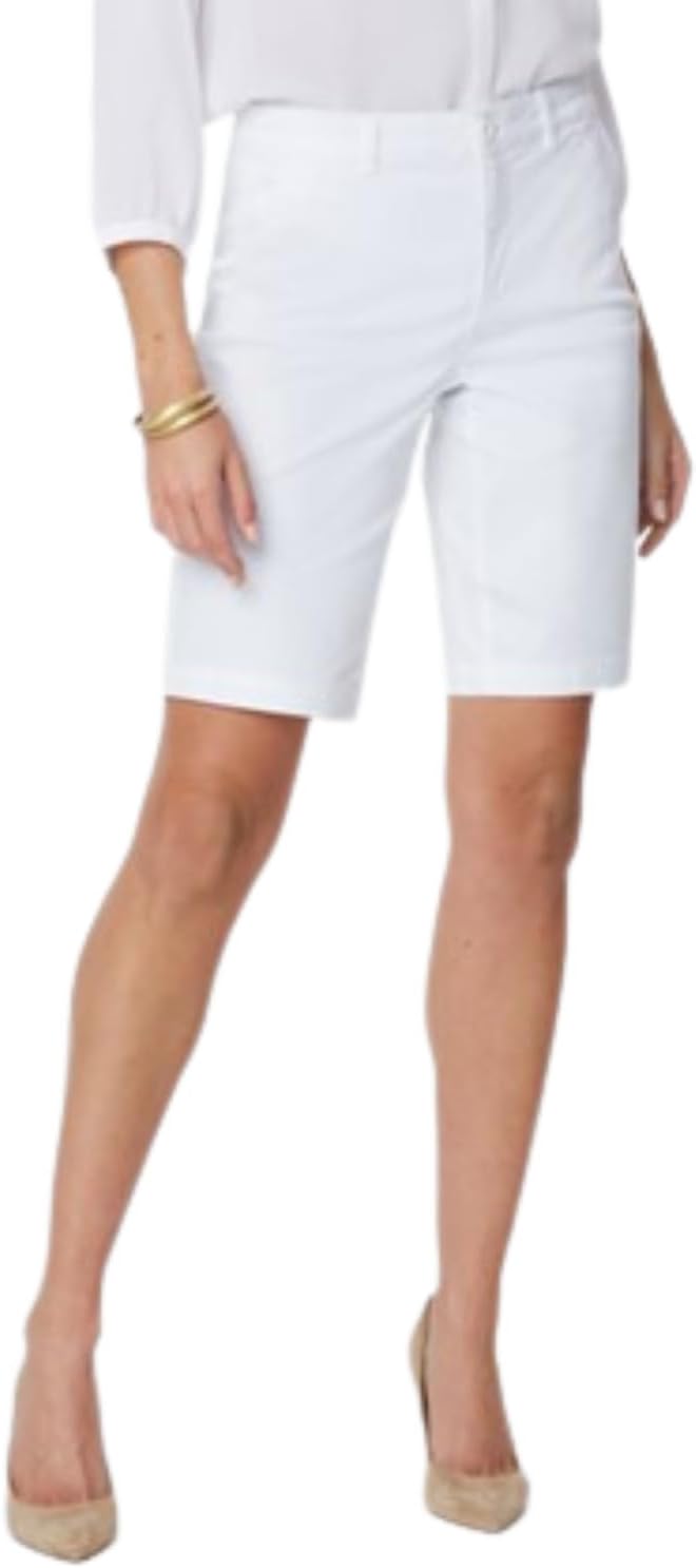 NYDJ Womens Bermuda Twill Shorts | Warm Weather Style & Slimming Fit - Image 3