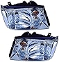 For Volkswagen Jetta Headlight 2002 2003 2004 2005 Driver and Passenger Side Headlamp Assembly Replacement