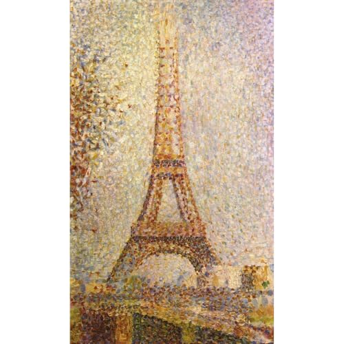 La Tour Eiffel de Seurat ARTICULOZY grand format pour habiller mur nu